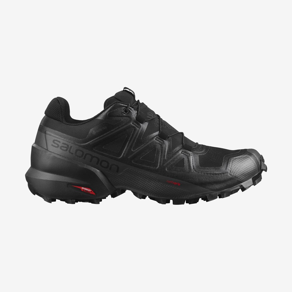 Zapatillas Trail Running Salomon Hombre Negras - Salomon Argentina SPEEDCROSS 5 GORE-TEX,672350-EAT